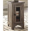 Signature Design by Ashley Danell Ridge Chair Side End Table Brown: Pine Wood, Adjustable Shelf Storage - 2 of 4