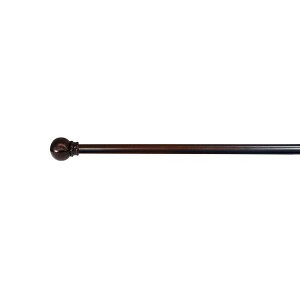 Versailles Vogue 5/8" Rod With Ball Finial Set - Espresso - 1 of 4