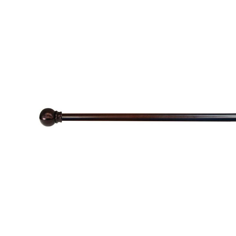 Vogue Adjustable Steel Rod Set with Ball Finial 5/8" Diameter Espresso by Versailles, 1 of 5