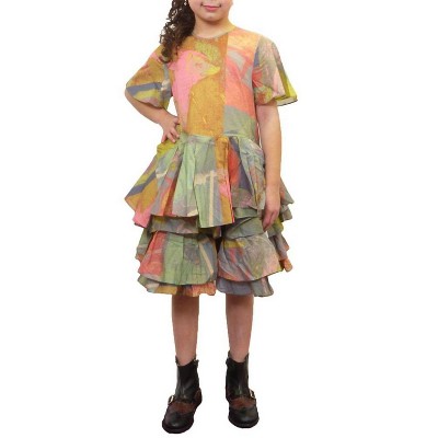 Women's Bottom Ruffles Short Sleeve Shirt - JNBY