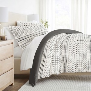 3PC Duvet Cover & Shams Set, Modern Boho Prints, Ultra Soft, Easy Care - Becky Cameron - 1 of 4