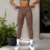 Anna-Kaci Active Women's High Waist Seamless Soft Leggings with Back Pocket Detail - 2 of 4