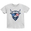 The Juniper Shop Patriotic Cow Sunglasses Youth Short Sleeve Tee - 2 of 4