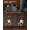 Home Gym Equipment Multifunctional Home Gym Machine with Leg Press & Pulley System, Exercise Equipment for Full Body Strength Training - 3 of 4