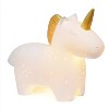 Creekwood Home 9.01" Whimsical Ceramic Glowing Unicorn Light White - 2 of 4