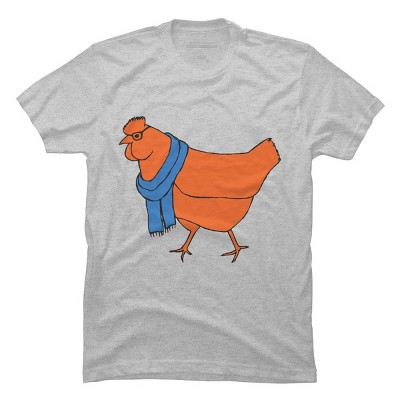 Men's Design By Humans The Hipster Chicken By TabithaDesigns T-Shirt