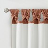 Faux Silk Bead Trim Luxurious Window Valance, DIY Twist Tab Top with Extra Lining Multi-Color Valance for All Decor Styles - 4 of 4