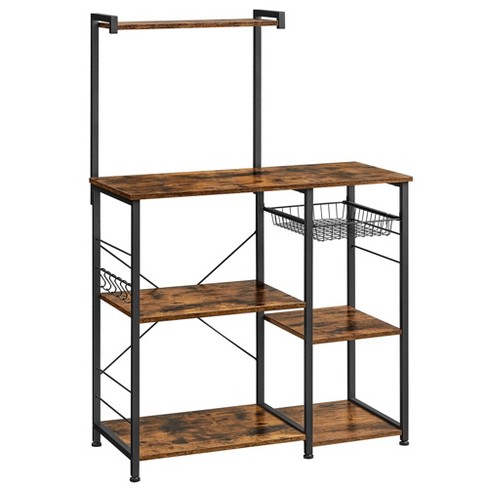 Wire basket 2025 shelf with hooks