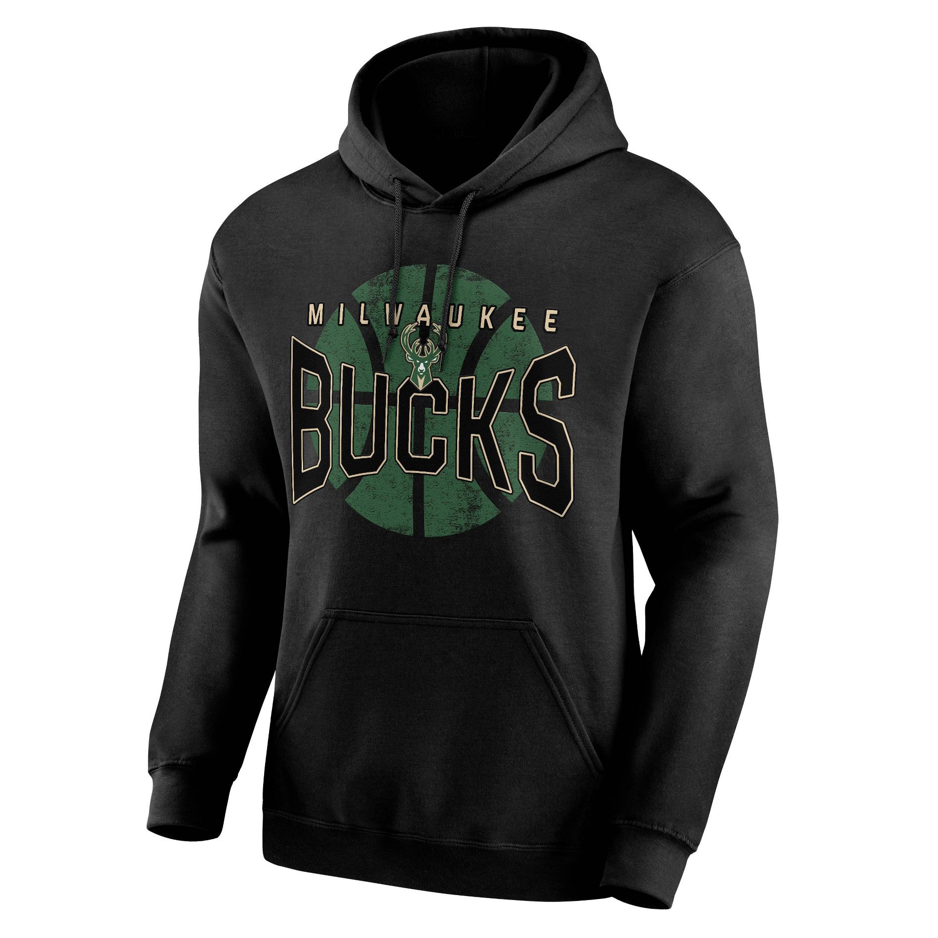 NBA Milwaukee Bucks Men's Black Hooded Sweatshirt