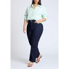 ELOQUII Women's Plus Size Preppy Striped Button Down - 4 of 4