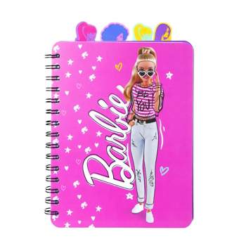 Inkology, LLC Barbie 4-Tab Spiral Notebook Journal | 9 x 6 Inches