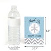 Big Dot of Happiness Winter Wonderland - Snowflake Holiday Party and Winter Wedding Thank You Cards (8 Count) - 3 of 4