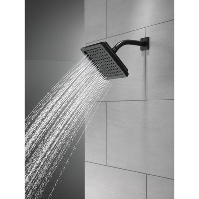 Matte Black Square Wall Mounted Rain Shower Head