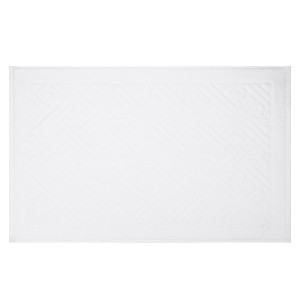 Unique Bargains Cotton Absorbent Hotel Spa Luxury Bath Mat 28 x 18 Inch 1 Pc - 1 of 4