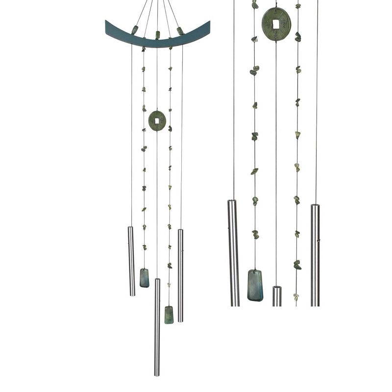 Woodstock Windchimes Chi Energy Chimes Tiger's Eye, Wind Chimes For Outside, Wind Chimes For Garden, Patio, and Outdoor Décor, 41"L, 4 of 9