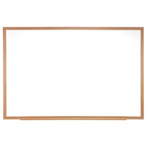 Ghent® Non-Magnetic Whiteboard with Wood Frame, 2'H x 3'W - 1 of 3