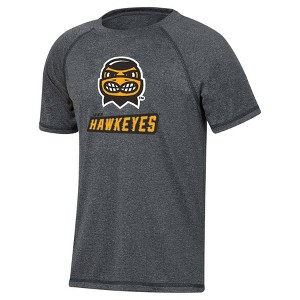 NCAA Iowa Hawkeyes Boys' Gray Poly T-Shirt - 1 of 3
