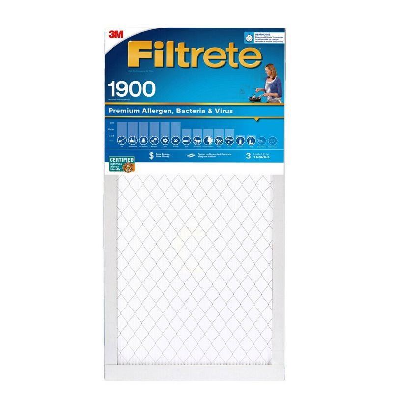 Filtrete Premium Allergen Bacteria and Virus Air Filter 1900 MPR, 1 of 14