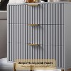 Nasitip 3-Drawer Dresser-Fluted Wooden Nightstand with Deep Storage, Wide Top Chest Organizer - 2 of 4