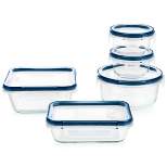 Pyrex 10pc Freshlock Microban Glass Food Storage Set