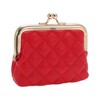 Unique Bargains Argyle Pattern Clip Buckle Coin Purse Wallet 1 Pc - 2 of 4