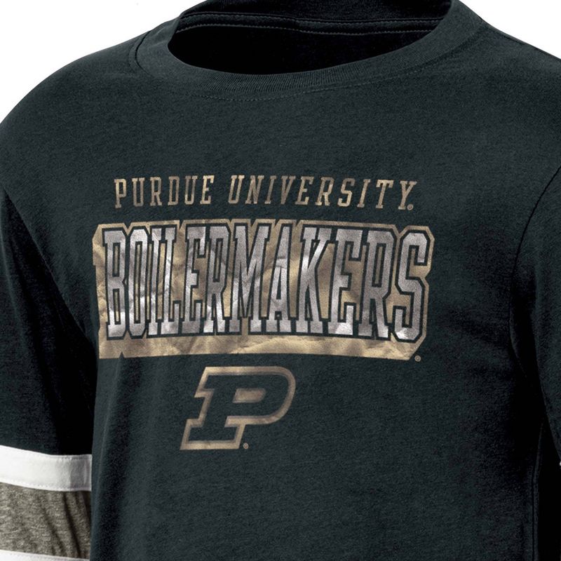 NCAA Purdue Boilermakers Boys&#39; Long Sleeve T-Shirt, 3 of 4