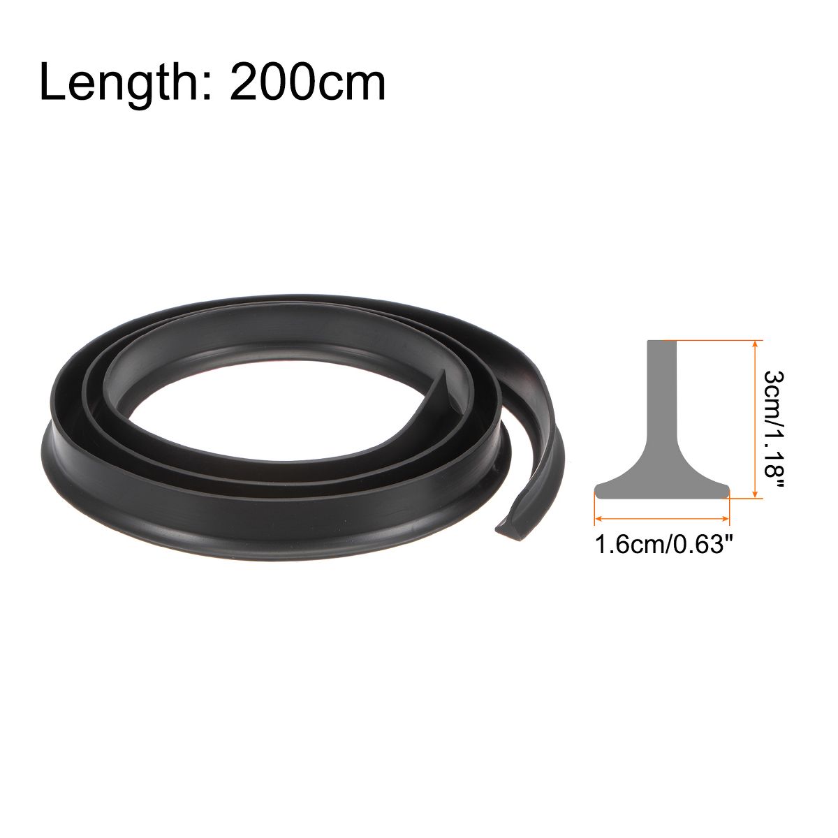 Unique Bargains Collapsible Adhesive Silicone Dry and Wet Separation Stopper Shower Barrier Strip - thumbnail 8