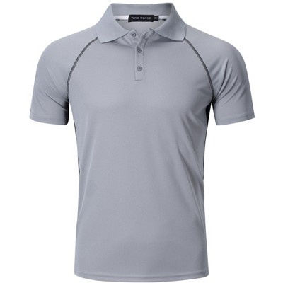 Men's Golf Polo Shirts Short Sleeve Collared T Shirt Slim Fit Basic Dri Fitted Casual T shirts