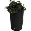 Good Ideas Impressions 50 Gallon Palm Trunk Rain Saver Barrel with 2 Spigots and Rain Wizard Universal Rain Barrel Stand, Adds Room for Buckets - 2 of 4