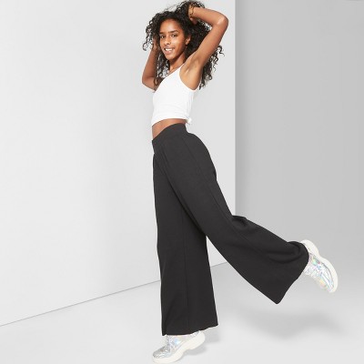 Womens High-Waist Wide Leg Sweatpants - Wild Fable™ Black S – Target  Inventory Checker – BrickSeek