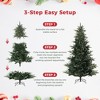 Pre-Lit Slim Aspen Fir Artificial Christmas Tree with Clear Lights, Realistic Pinecones & Berries, Metal Stand - 4 of 4