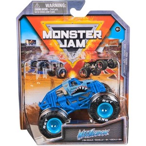 Monster Jam,  Megalodon Monster Truck, Die-Cast Vehicle, 1:64 Scale - 1 of 4