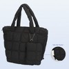 Hynes Eagle Quilted Small Tote Bag, Detachable Coin Purse-Black - 3 of 4