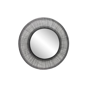 Metal Starburst Wall Mirror Black - Olivia & May - 1 of 4