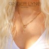 Ginger Lyne Paperclip Chain Charm Holder Necklace X's and O's Hugs and Kisses Charm for Women Stainless Steel 18-20" - 3 of 4