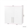 SKRAN Stackable Wall Mounted Storage Cabinet, 11.81" D x 31.50" W x 29.92" H- MDF Material - 3 of 4