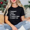 Simply Sage Market Women's I Tried Nice List Short Sleeve Graphic Tee - 2 of 4