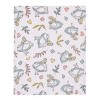 NoJo Disney Alice in Wonderland Light Blue, Pink, Yellow, and White Super Soft Plush Baby Blanket - image 3 of 4