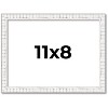 PosterPalooza | Photo Size Textured White Picture Frame - UV Acrylic, Foam Board Backing, Hanging Hardware - 2 of 4