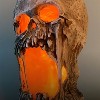 Halloween Express  12 in Light-Up Animated Flaming Rotted Skull Decoration - 4 of 4