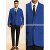 Lars Amadeus Men's Casual One Button Slim Fit Lightweight Blazer - 4 of 4