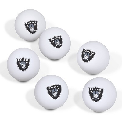NFL Las Vegas Raiders Table Tennis Balls - 36pk