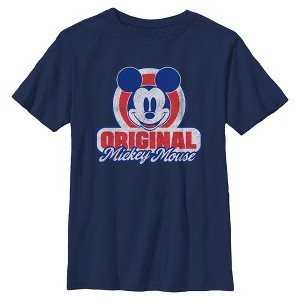 Boys Mickey & Friends Original Retro Logo T Shirt - 1 of 4