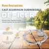 Farm Innovators Ice Chaser Cast Aluminum Submersible Tank Deicer with Chew Proof Cord and Self Regulating Thermostat for Livestock Water Tank, Silver - image 2 of 4