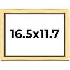 PosterPalooza | Simple Gold Picture Frame - UV Acrylic, Backing Board, Hanging Hardware Included - 2 of 4