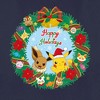 Juniors Womens Pokemon Pikachu and Eevee Happy Holidays Cowl Neck Sweatshirt - 2 of 4