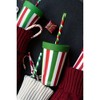 Silipint: Silicone 16 oz Straw Tumbler:4 Pk - Peppermint, Poinsettia, Classic Red & Green - 3 of 4