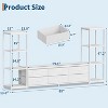 TV Stand for Living Room, Entertainment Center with 9 Fabric Drawers, 59.1" Modern Dresser with Storage Shelves - 3 of 4