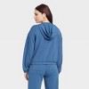 Women's Sandwash Hooded Zip-Up Sweatshirt - A New Day™ - 2 of 4