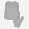 Leveret Matching Family Pajamas – Solid Light Gray – 100% Cotton – Customizable for Personalization - 2 of 4